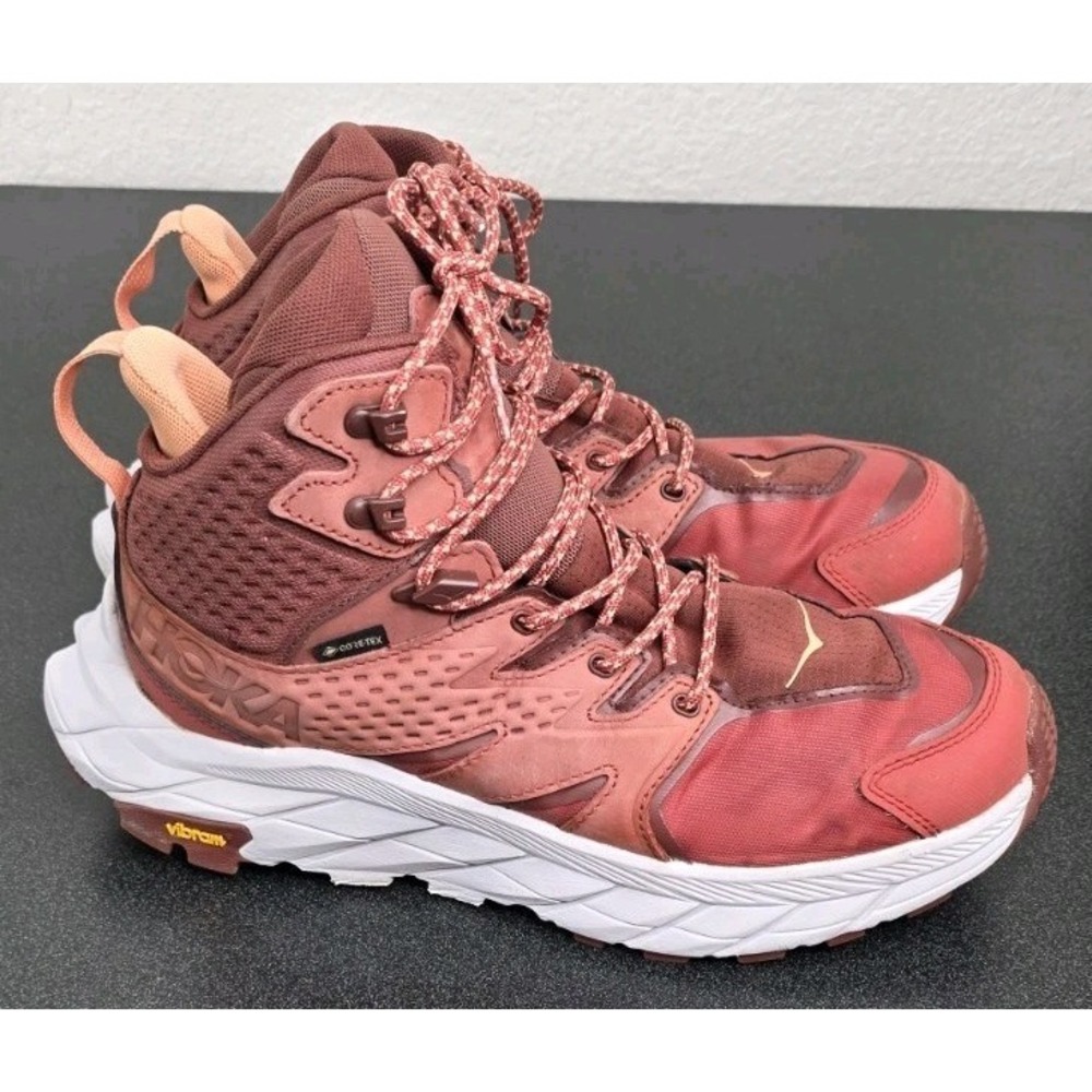 Hoka One One Women 9B Anacapa Mid GTX Gore-Tex Hiking Boot Shoes Lace Up Trail